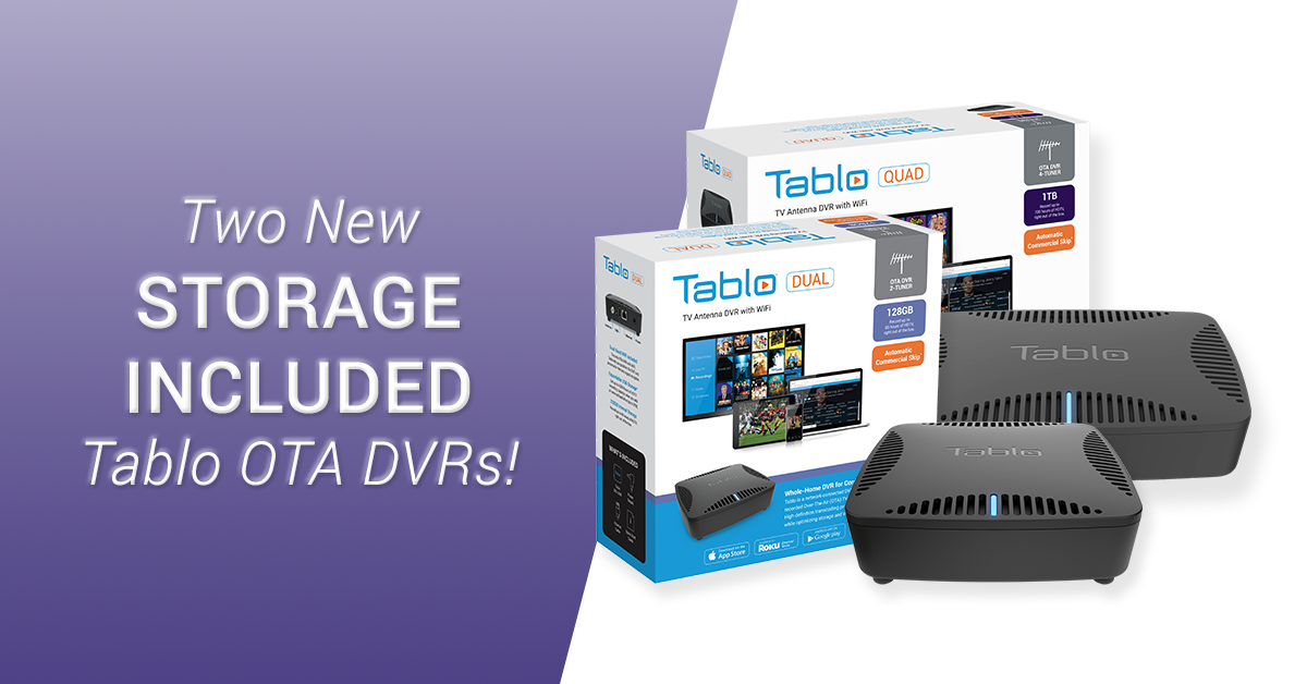 Storage Included Tablo DVRs
