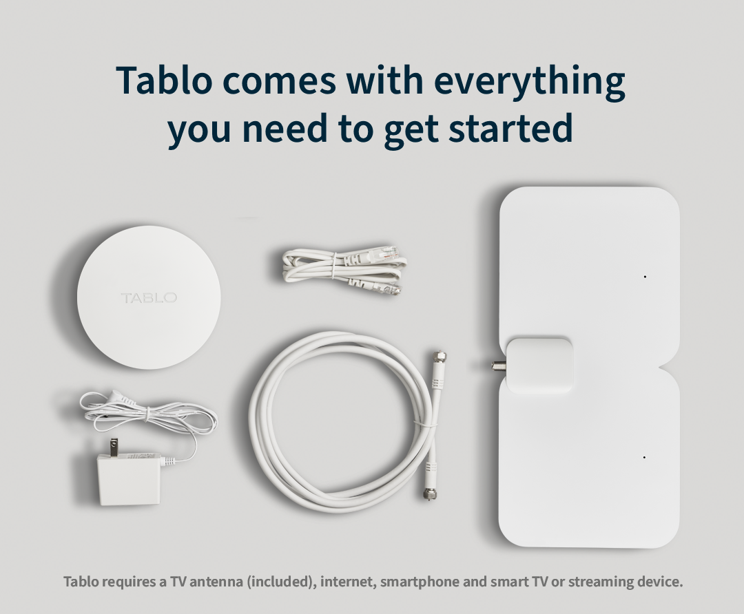 Tablo 4th Gen 4-Tuner OTA DVR with 35-Mile TV Antenna