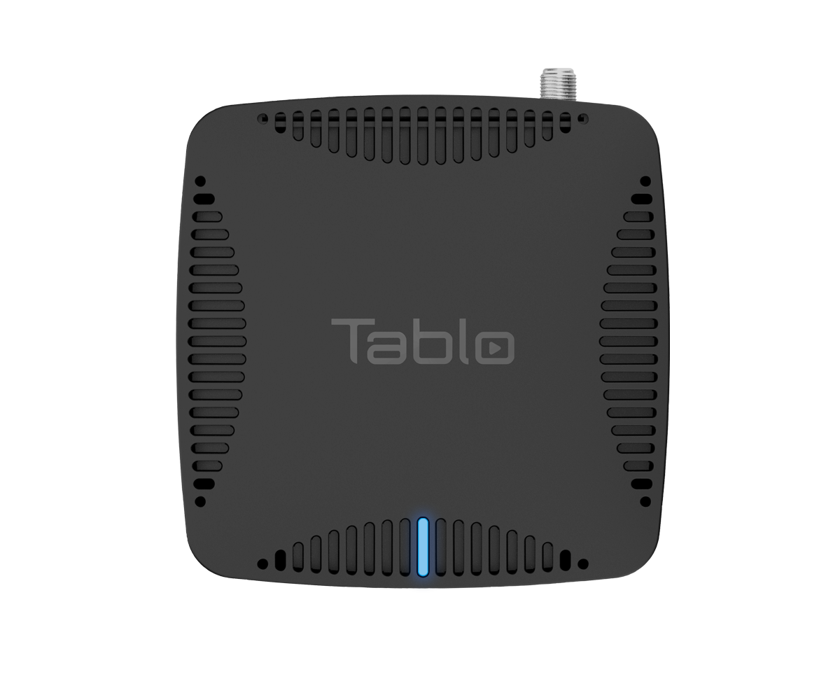 Tablo DUAL 128GB Over-The-Air (OTA) DVR (Digital Video Recorder) for Cord Cutters. DVR hardware top.