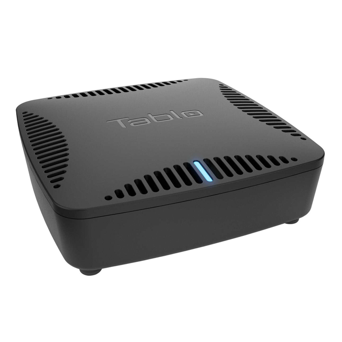 Tablo DUAL LITE Over-The-Air (OTA) DVR (Digital Video Recorder) for Cord Cutters. DVR hardware side view.