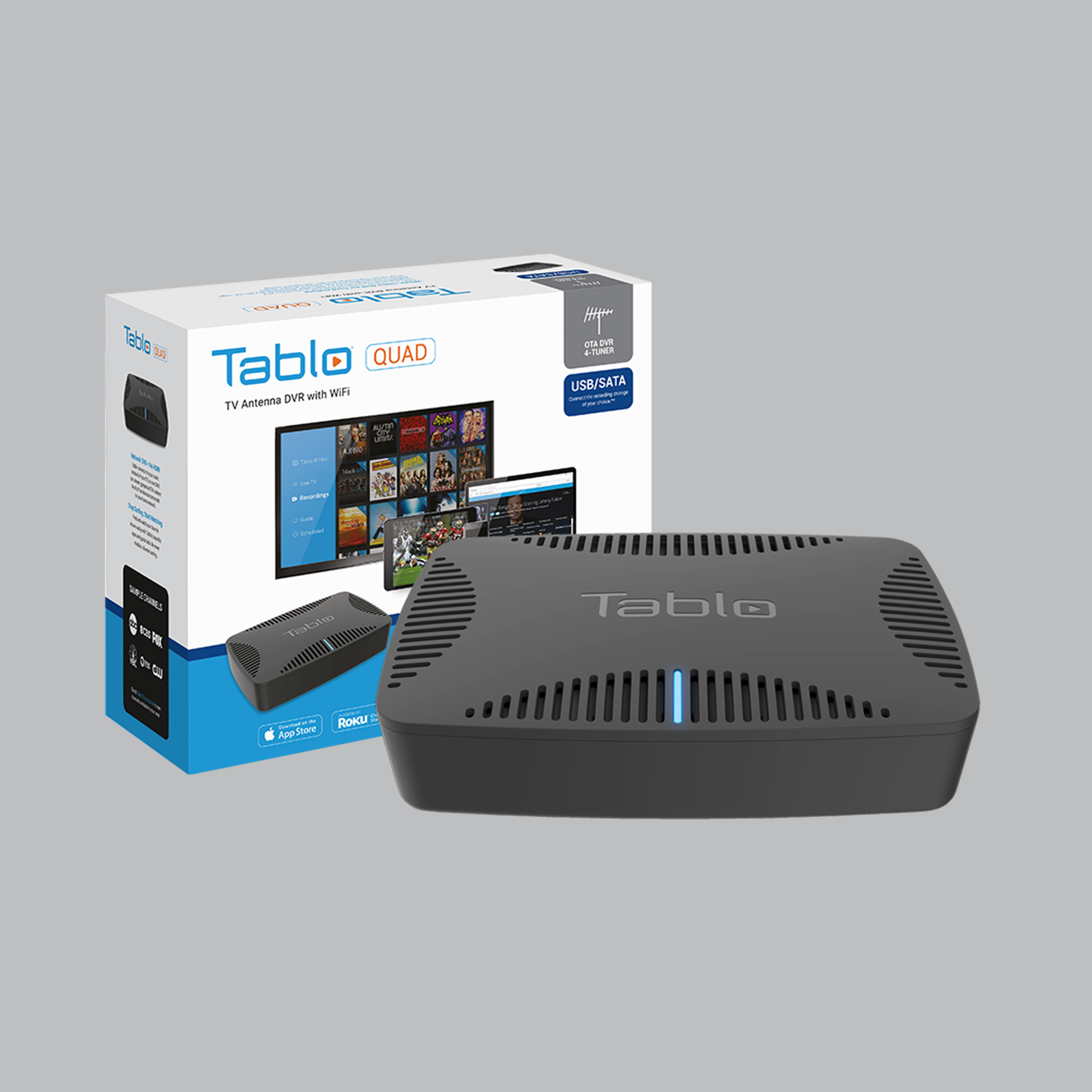 Refurbished Tablo QUAD Over-the-Air [OTA] DVR Retail Box