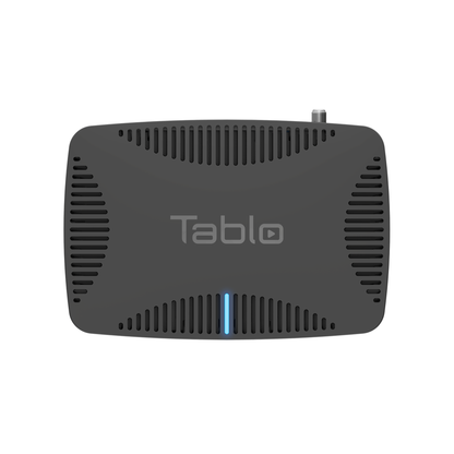 Tablo QUAD Over-The-Air (OTA) DVR (Digital Video Recorder) for Cord Cutters. DVR hardware Top view.
